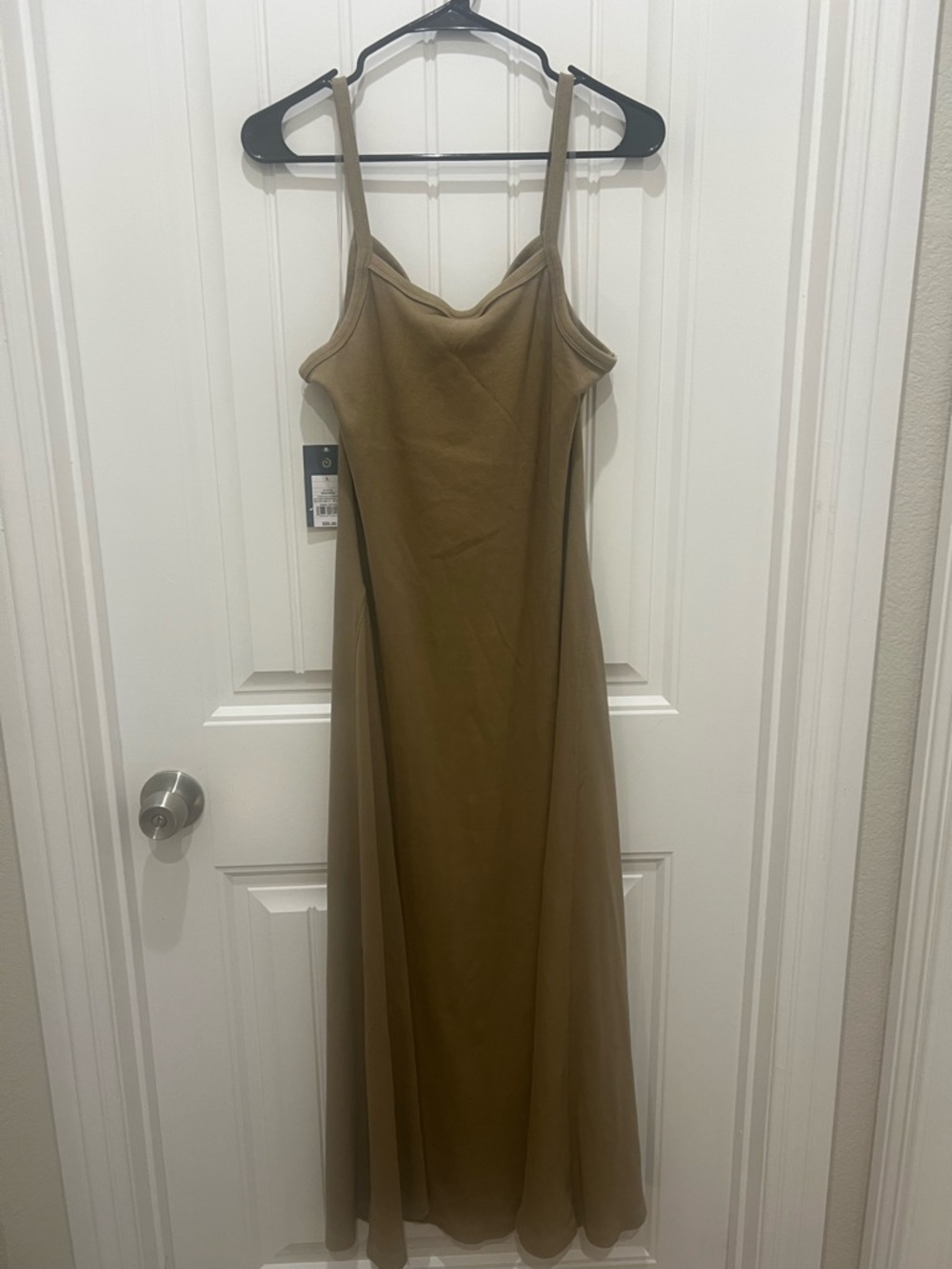 Universal Thread Olive Slip Maxi Dress with Cowl Neck - Picture 4 of 5